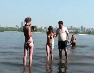 bare maidens on the beach for swingers in Kiev. bare fishing