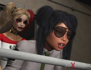 Super-steamy intercourse in jail! Harley Quinn screws a lady