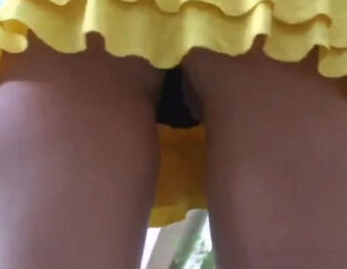 Super-cute upskirt movie particularly when her labia is