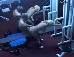 Security web cam in italian gym ravage caught hasty