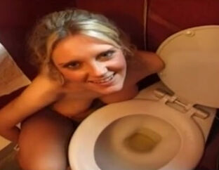 Urinating on a tipsy blond super-bitch